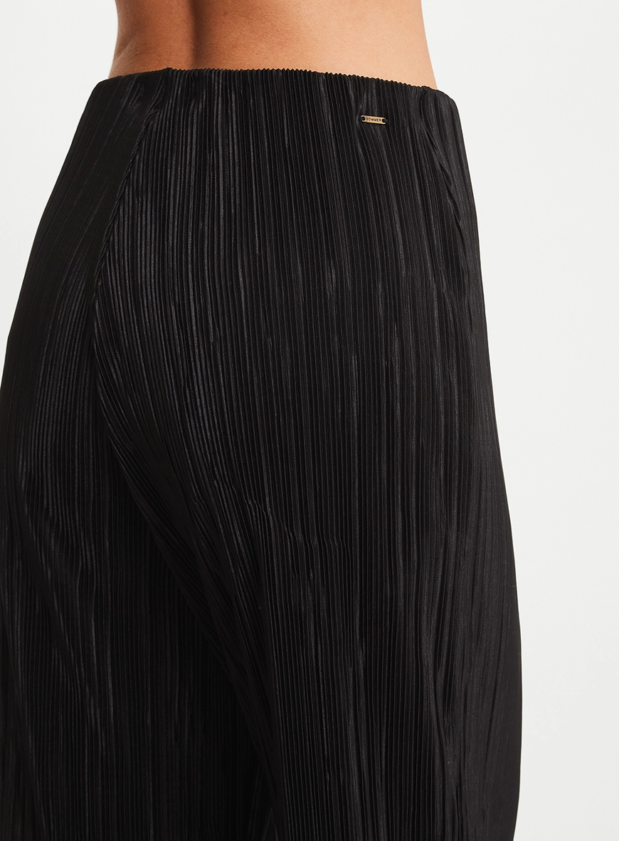 Calça Plissada Reta Preto 4
