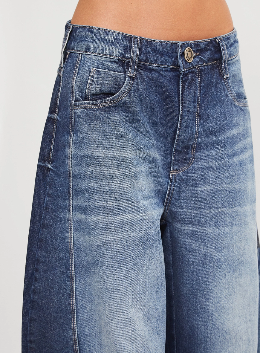 Calça Jeans Feminina Barrel Índigo 4