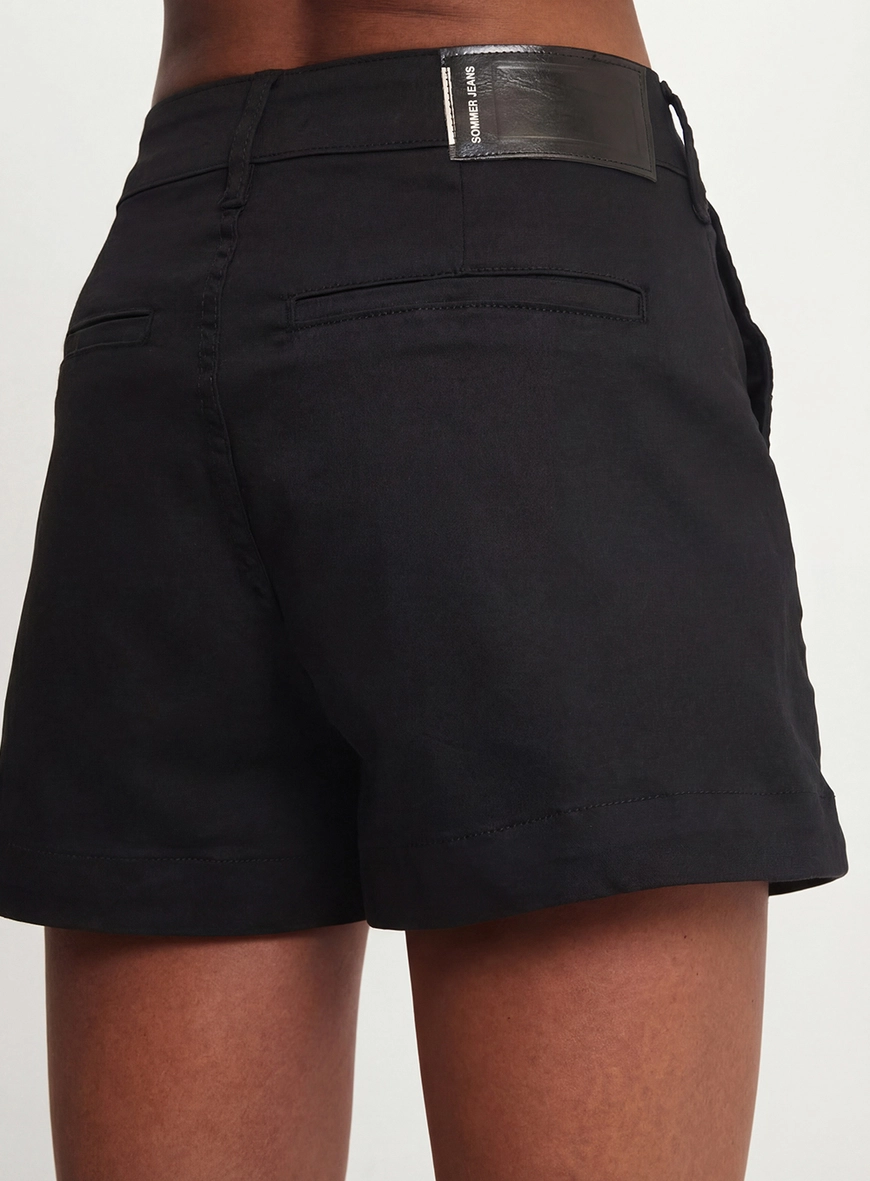 Short Sarja Alfaiataria Preto 4