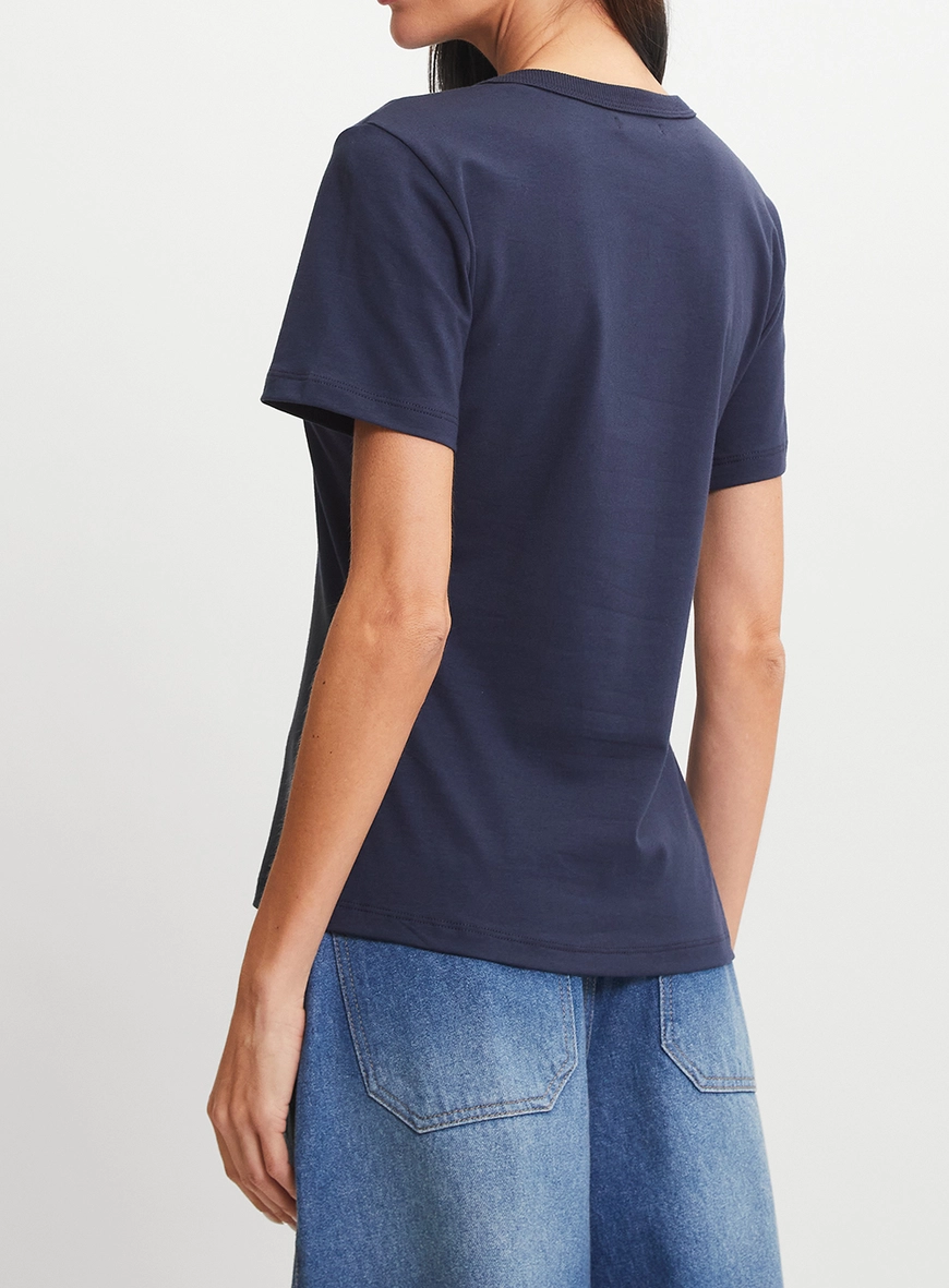 Camiseta Feminina Slim Azul 2