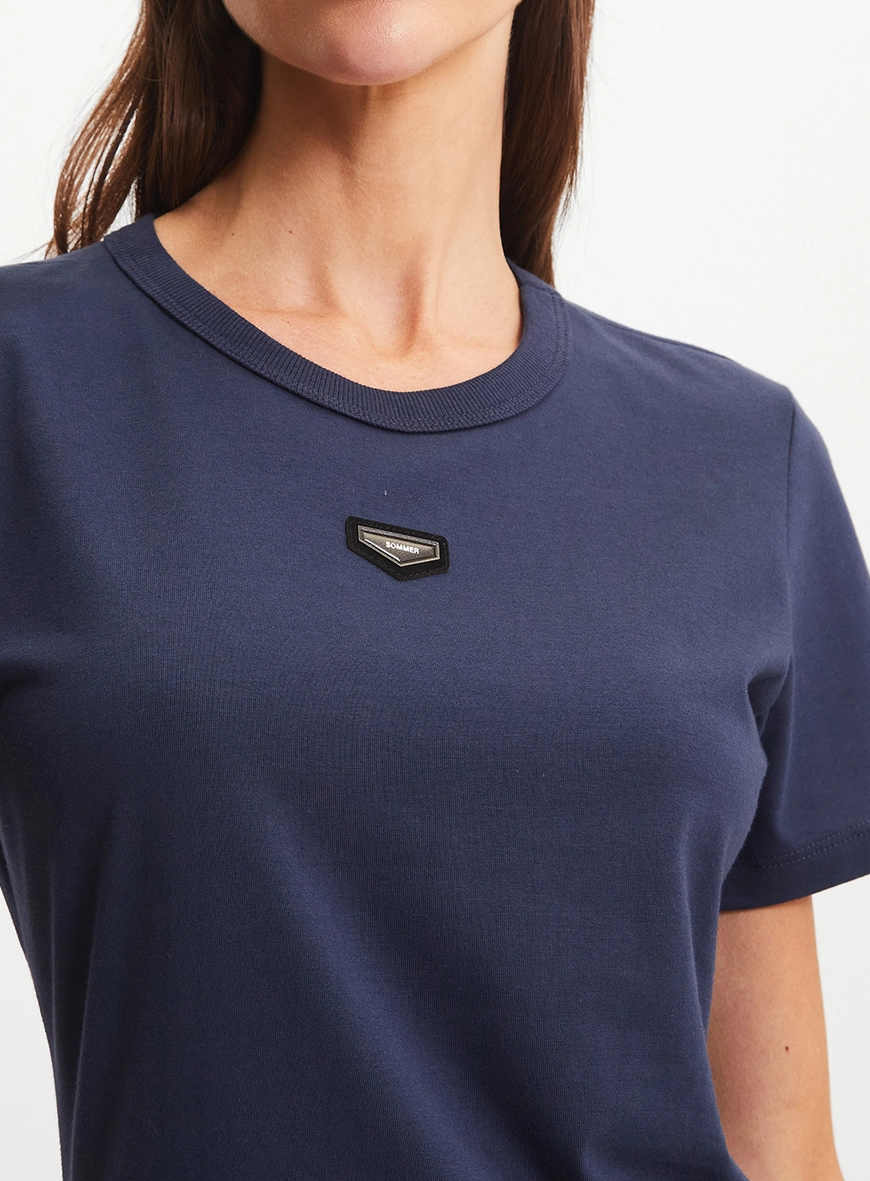 Camiseta Feminina Slim Azul 4
