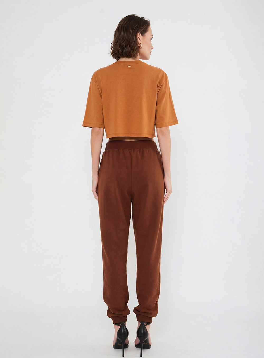 Camiseta Feminina Básica Com Estampa Bege 2