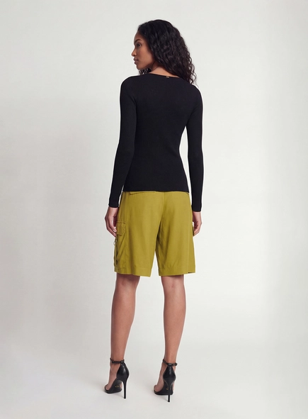 Blusa Slim Manga Longa