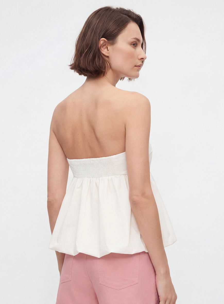 Blusa Balonê Tomara Que Caia Off Shell 2