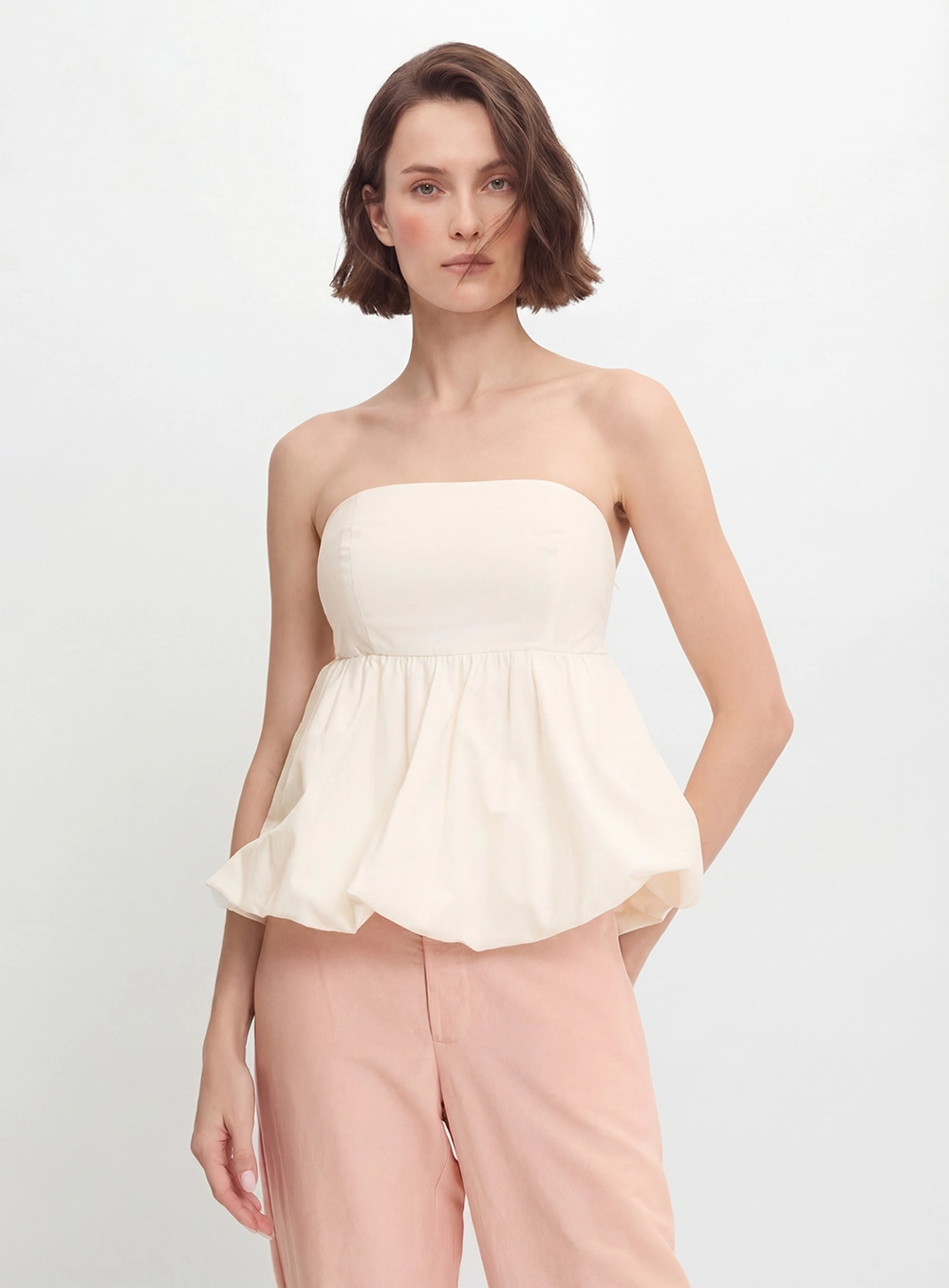 Blusa Balonê Tomara Que Caia Off Shell 1