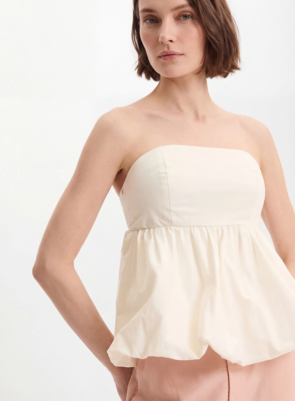 Blusa Balonê Tomara Que Caia Off Shell 4