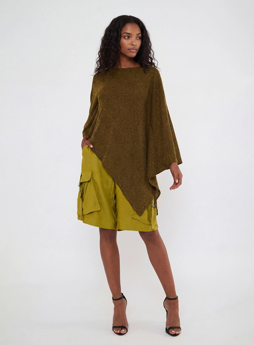 Blusa Assimétrica Fluida Verde 3