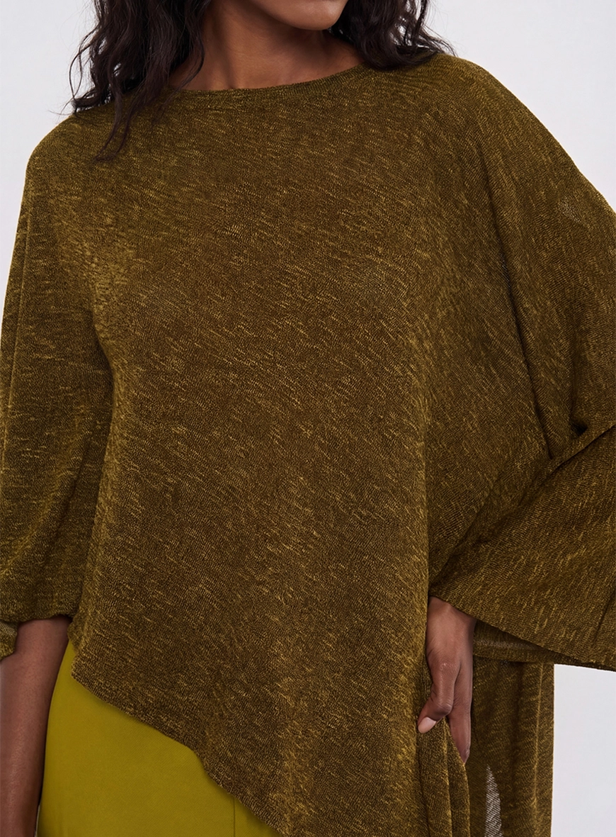 Blusa Assimétrica Fluida Verde 4