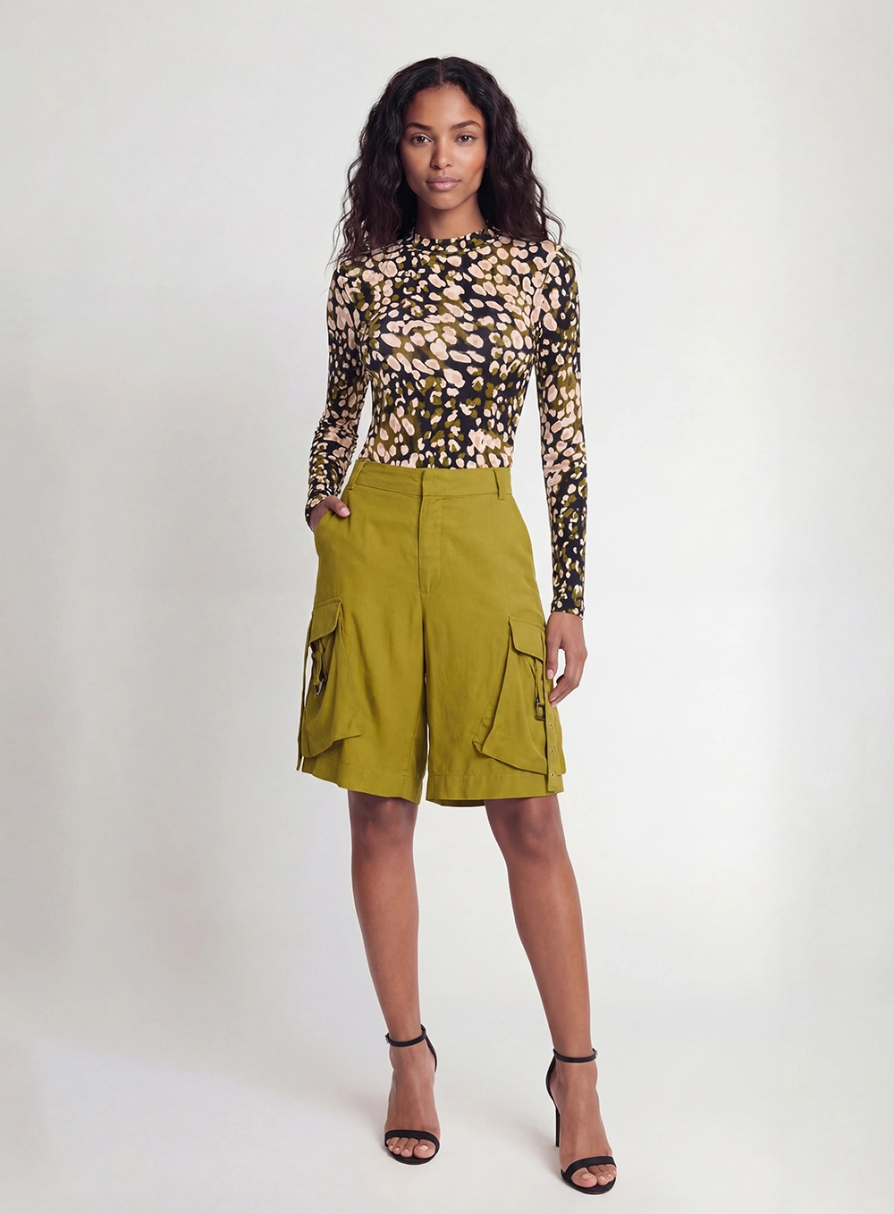 Blusa Slim Manga Longa Estampada Estampados 1