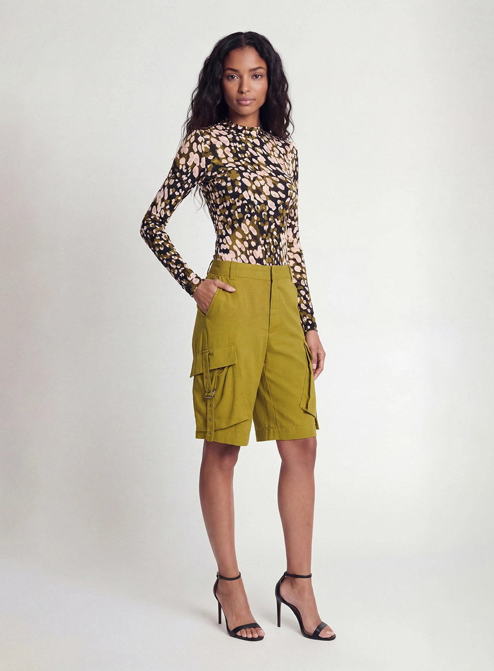 Blusa Slim Manga Longa Estampada Estampados 3