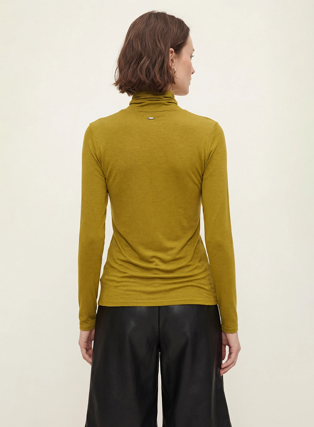 Blusa Slim Manga Longa Verde 2