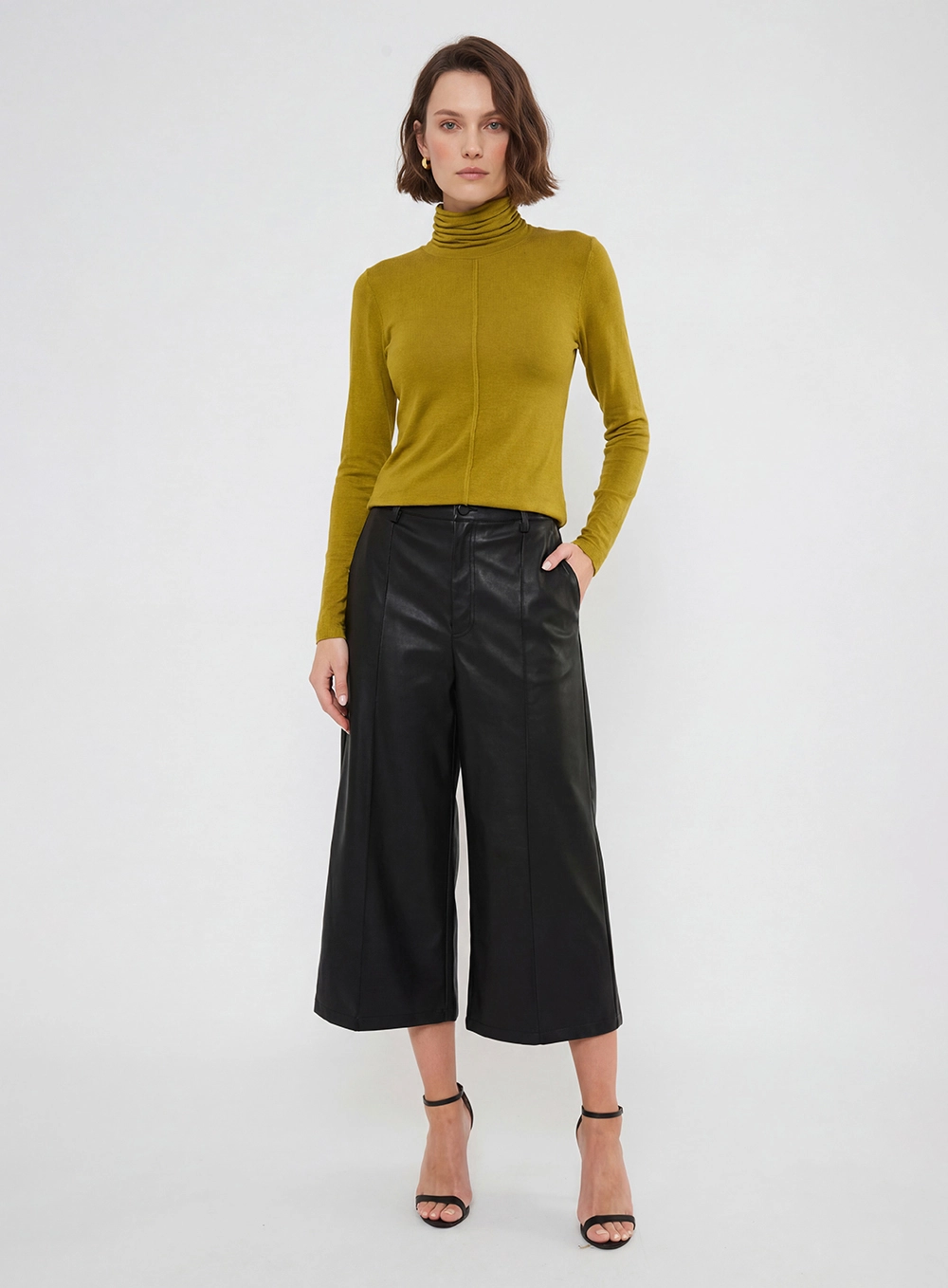 Blusa Slim Manga Longa Verde 3
