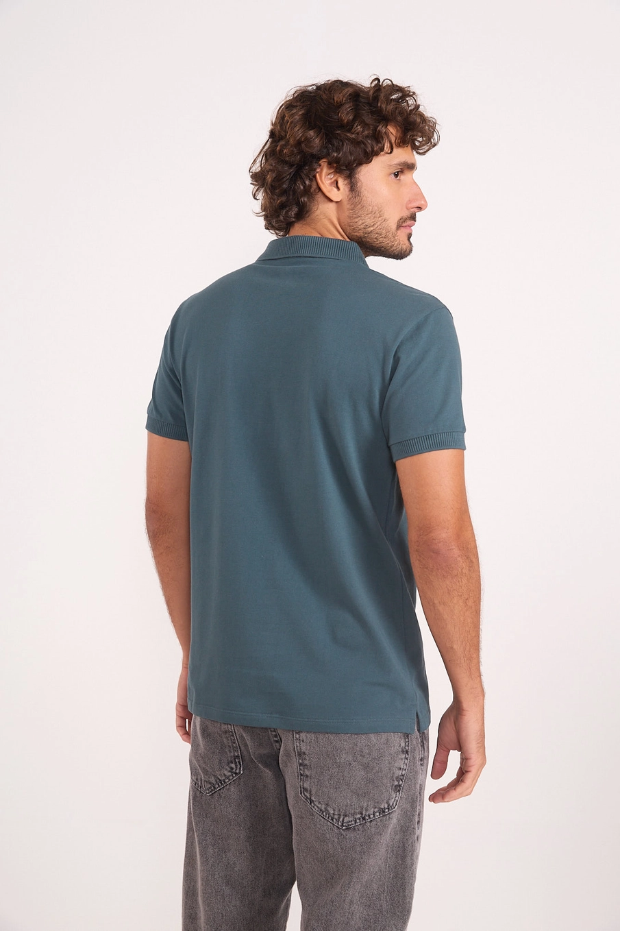 Polo Masculina Algodão Premium Verde