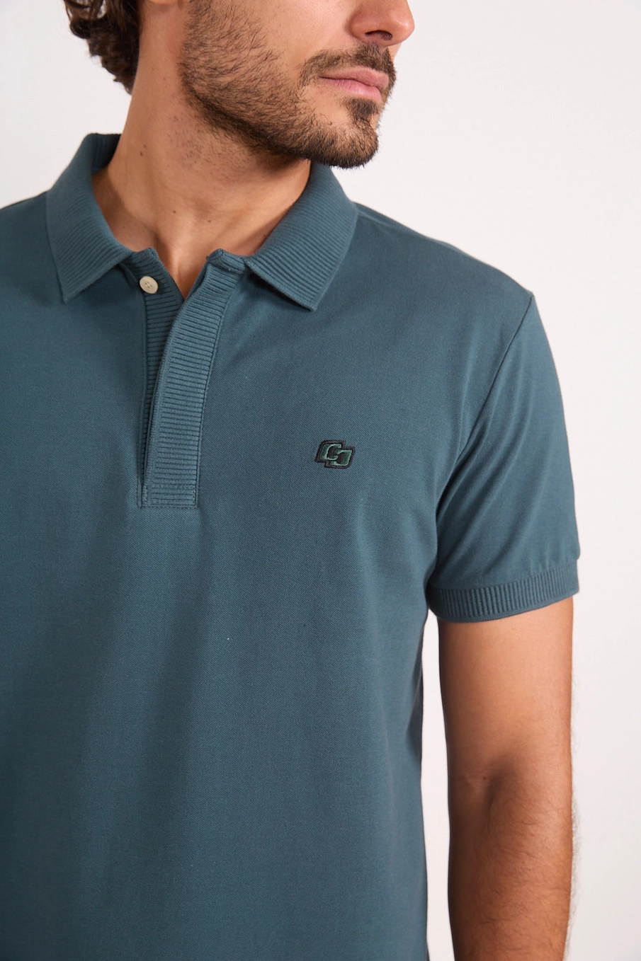 Polo Masculina Algodão Premium Verde