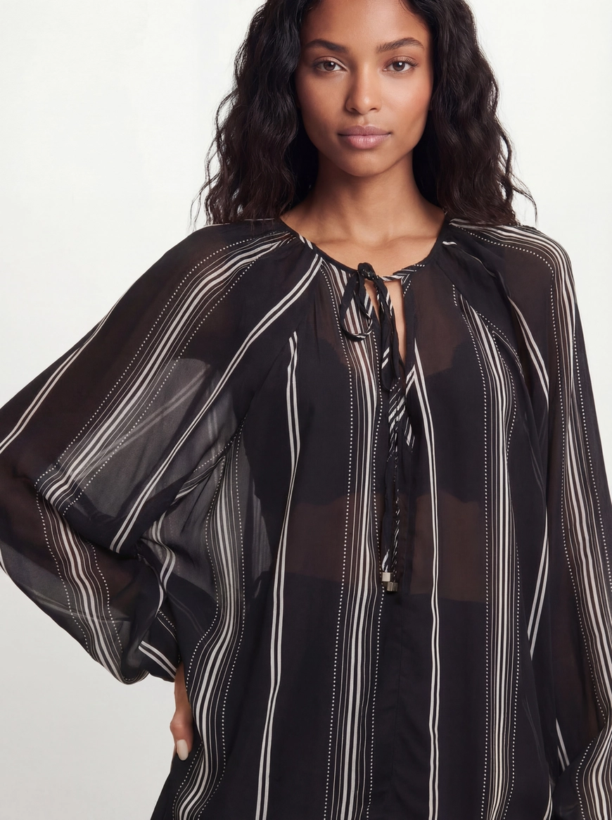 Blusa Ampla Manga Longa Estampada Estampados 4