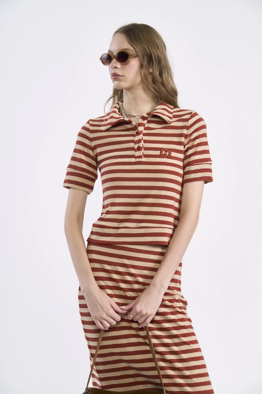 Blusa Polo Soft Listrada Estampados
