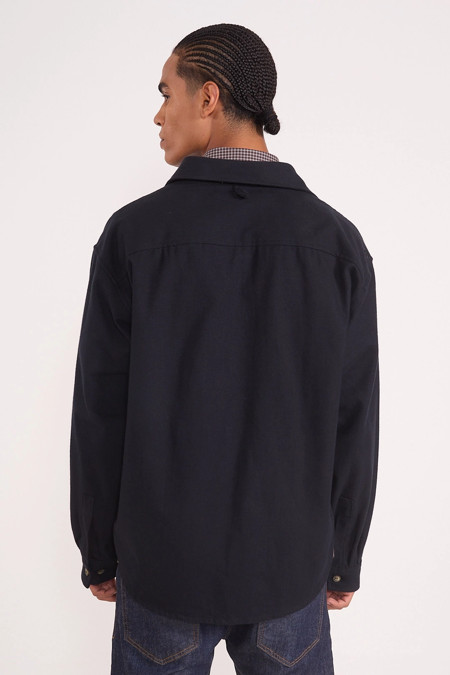 Jaqueta Overshirt Utilitária Preto