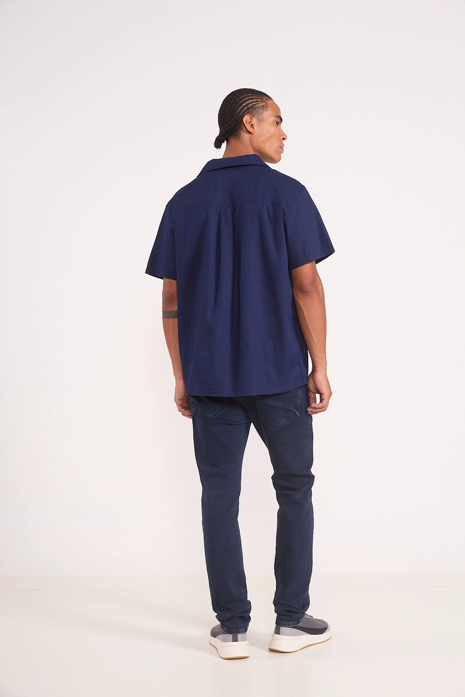 Camisa Masculina Gola Resort Índigo