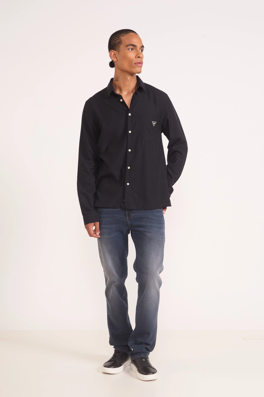 Camisa Manga Longa Nostalgic Urban Black Preto