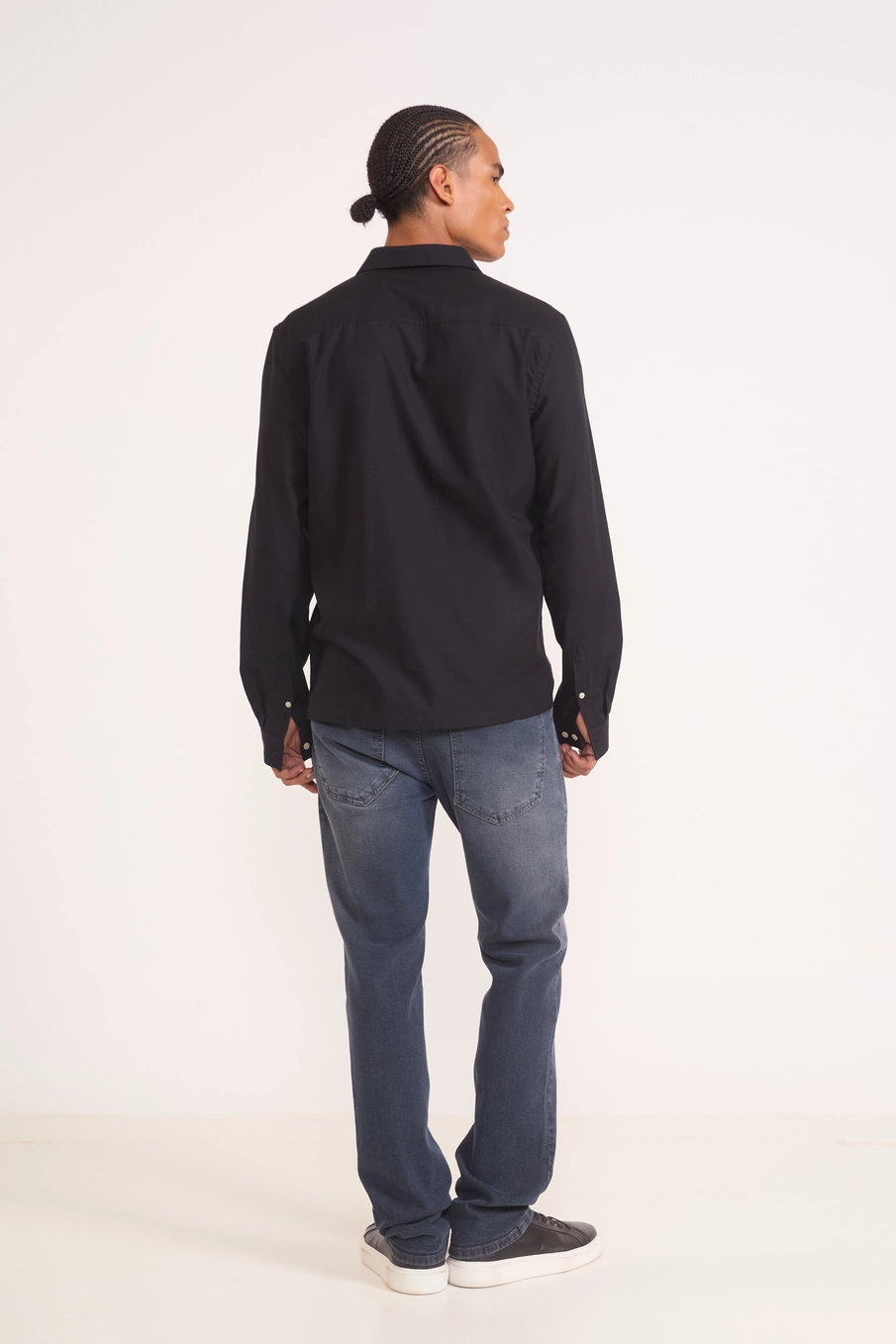 Camisa Manga Longa Nostalgic Urban Black Preto