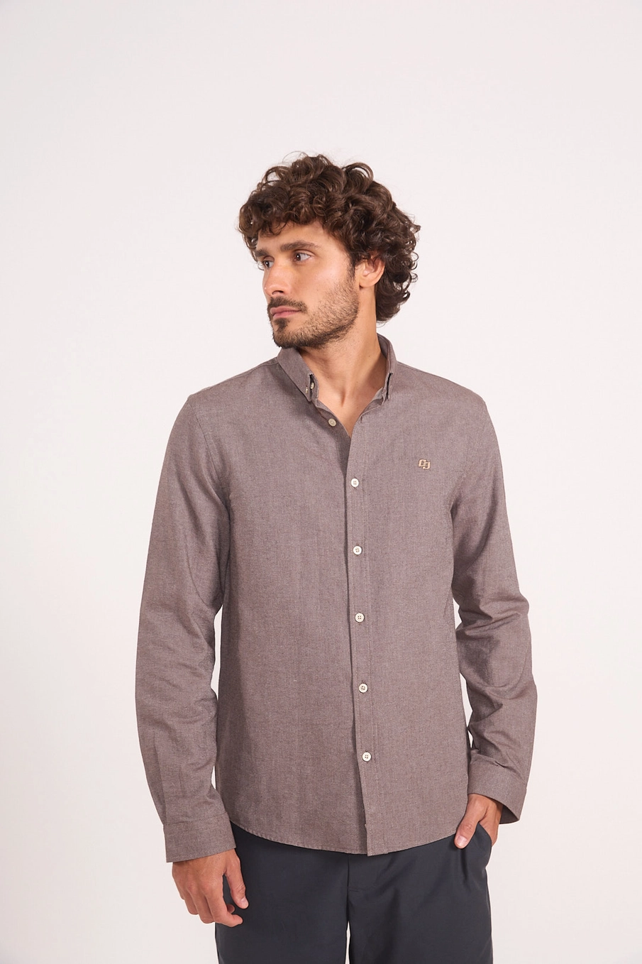 Camisa Alfaiataria Urbana Marrom