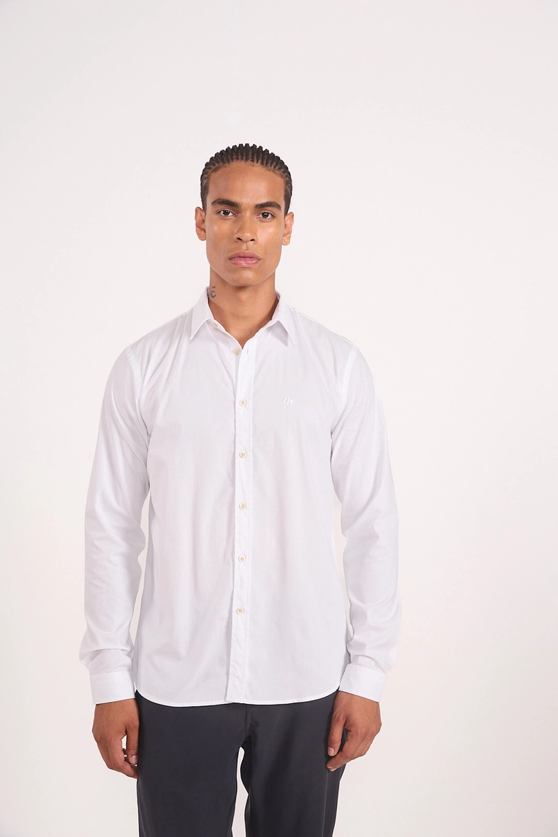 Camisa Slim Em Tricoline