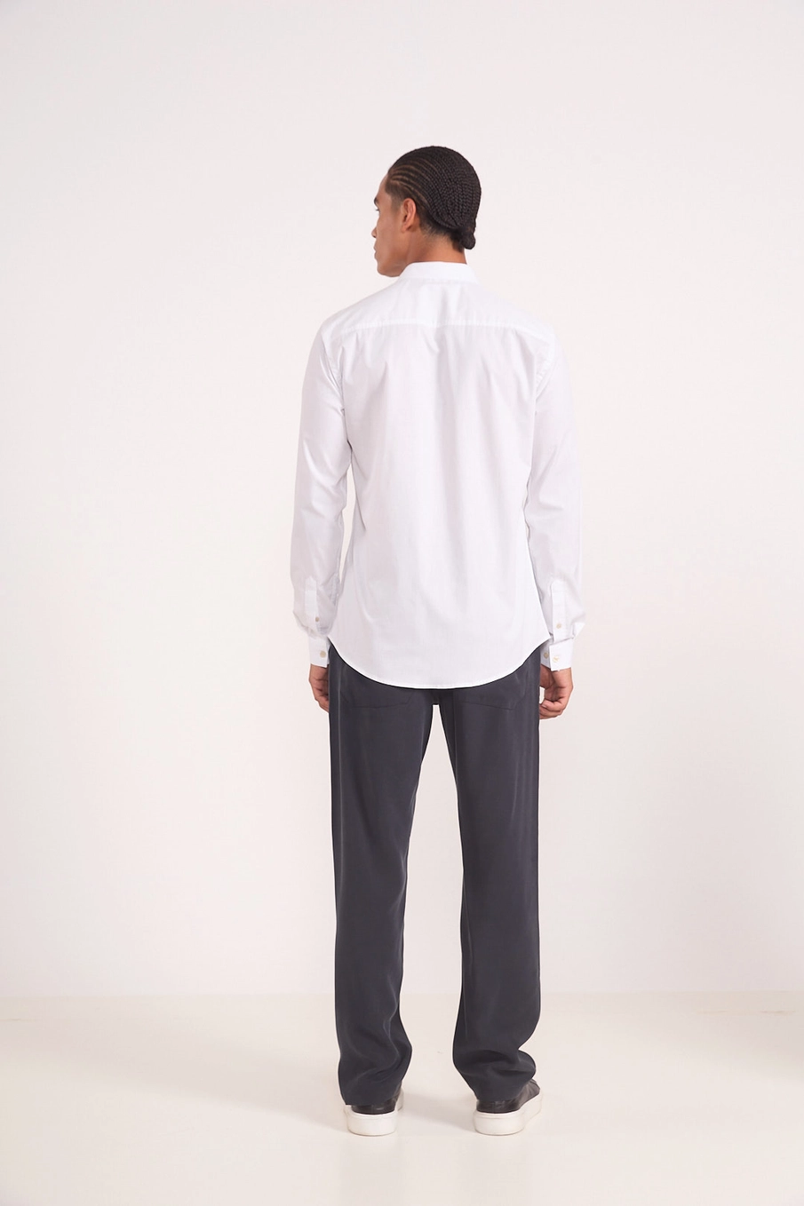 Camisa Slim Em Tricoline Branco