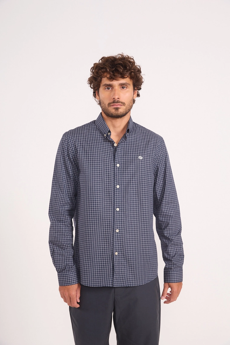 Camisa Masculina Micro Xadrez