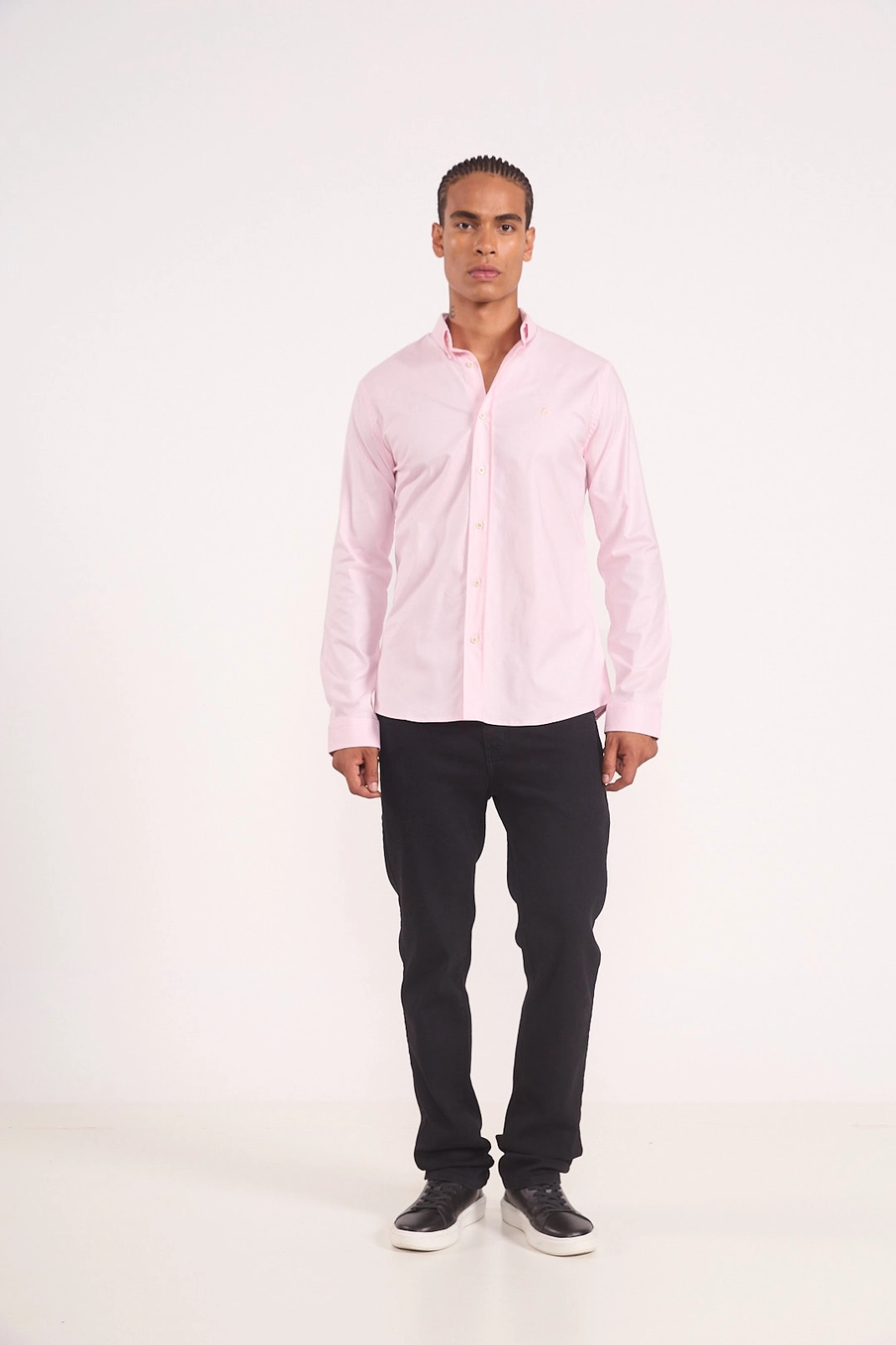 Camisa Masculina Algodão Premium Rosa
