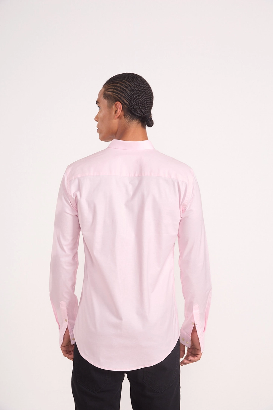 Camisa Masculina Algodão Premium Rosa