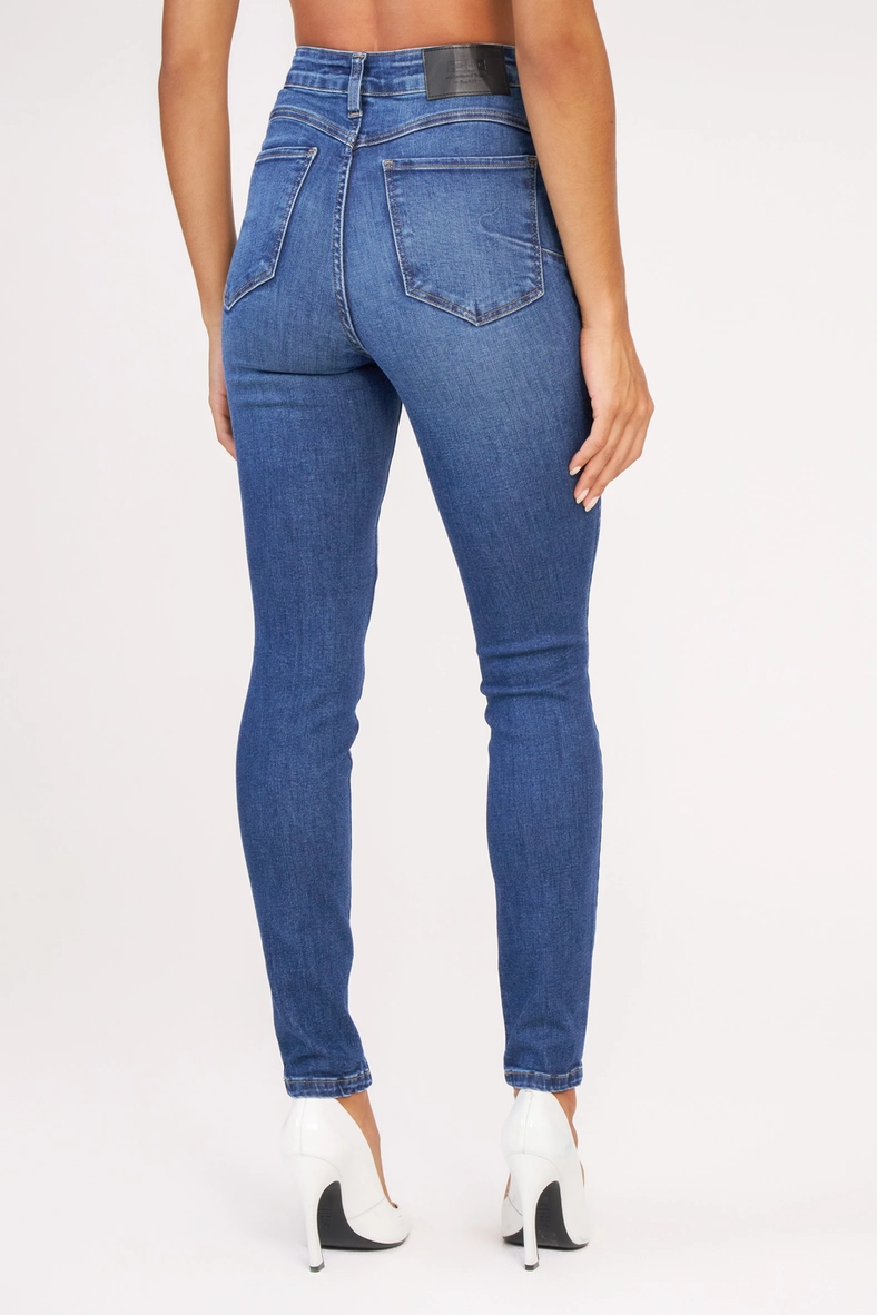 Calça Jeans Feminina Skinny Push Up Índigo 4