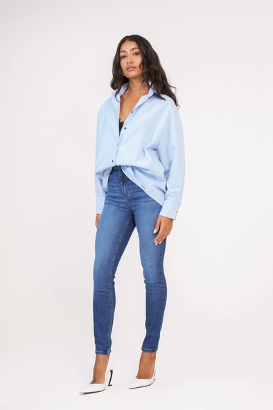 Calça Jeans Feminina Skinny Push Up