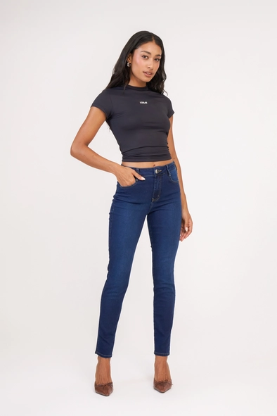 Calça Jeans Feminina Skinny Média