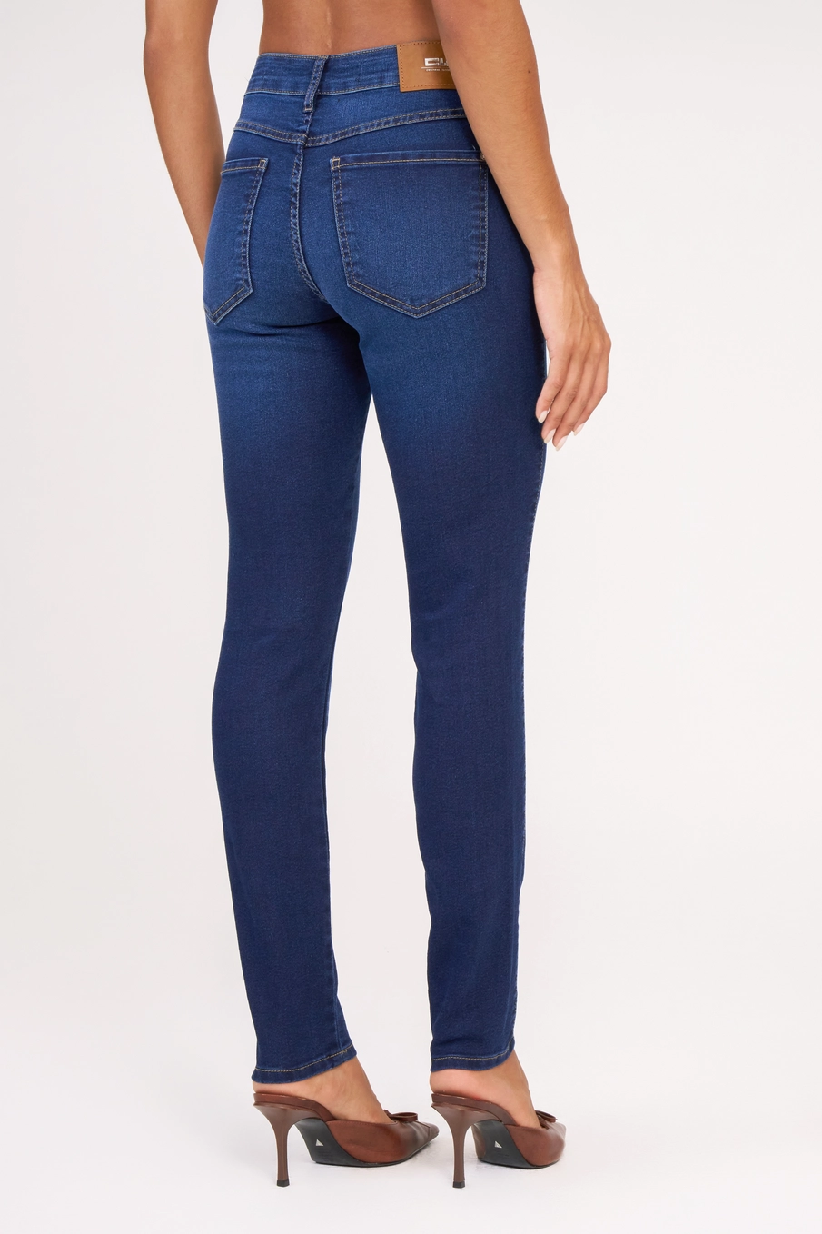 Calça Jeans Feminina Skinny Média Índigo 4