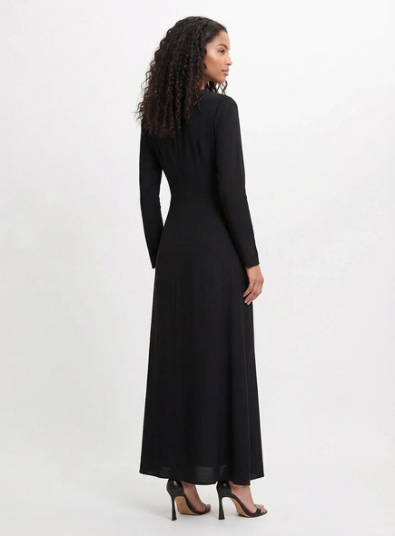 Vestido Longo Mullet Com Amarração