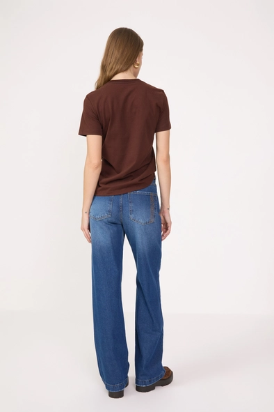 Calça Jeans Feminina Wide Leg