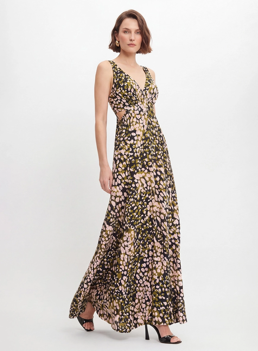 Vestido Longo Godê Estampado Estampados 3