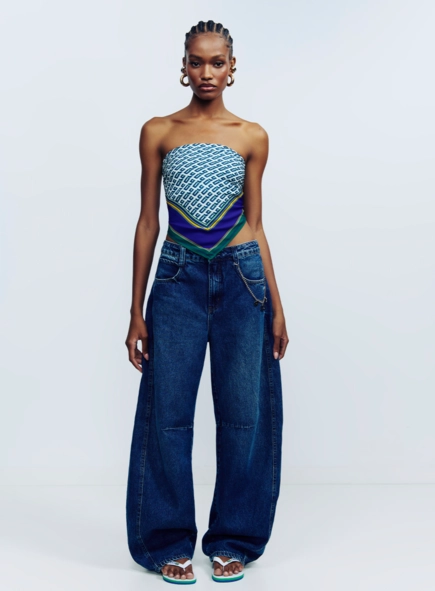 Calça Jeans Feminina Barrel Leg