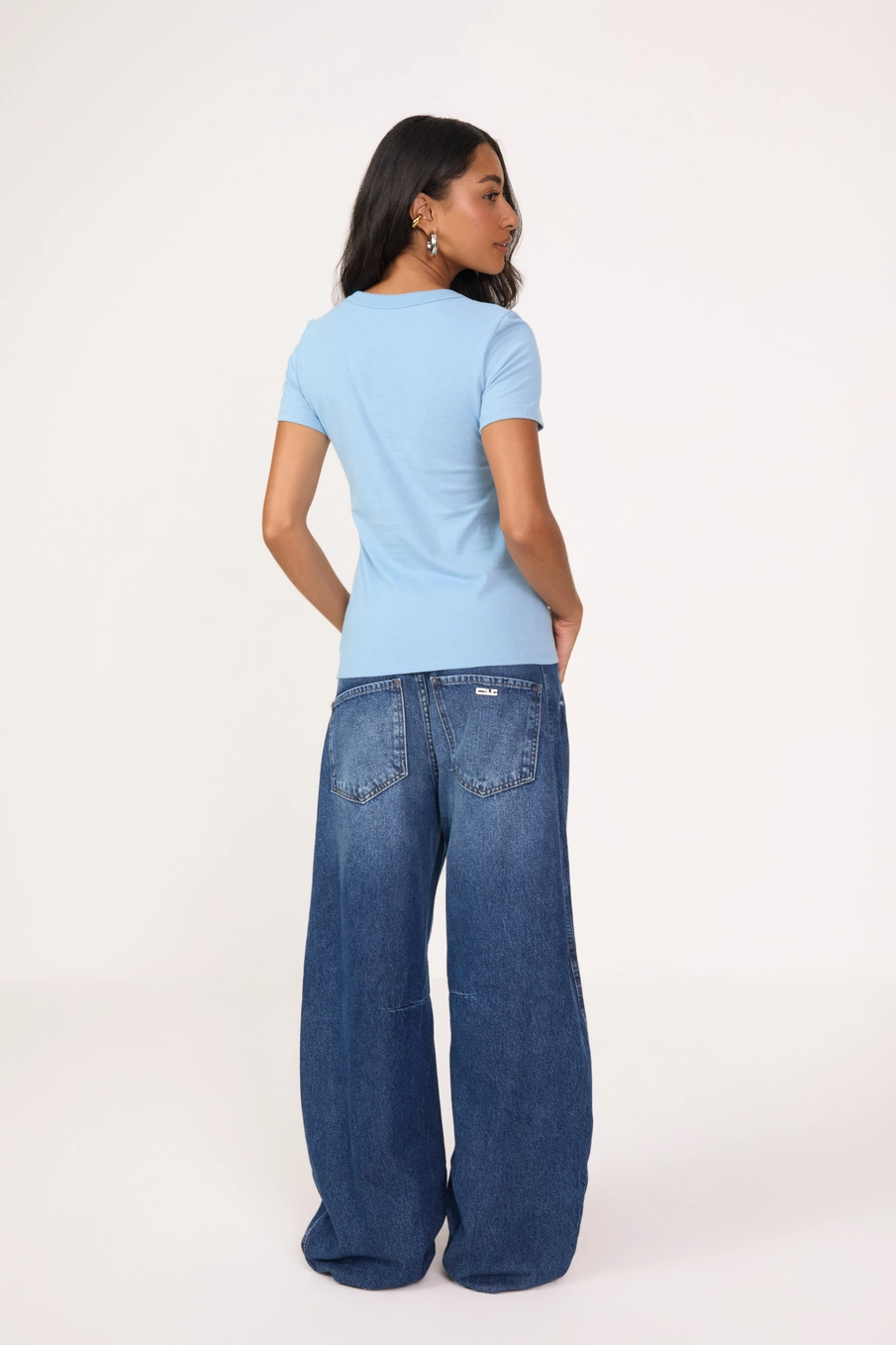 Calça Jeans Feminina Barrel Leg Índigo 2