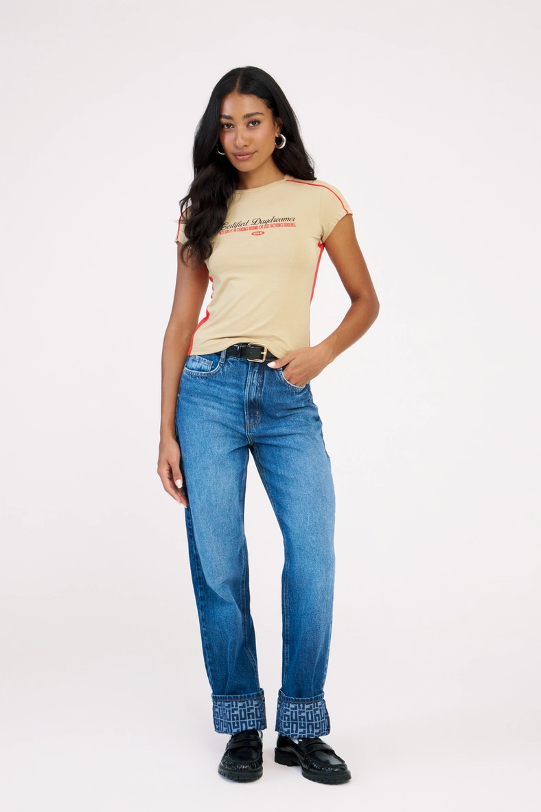 Calça Jeans Feminina Reta Cropped Índigo 1
