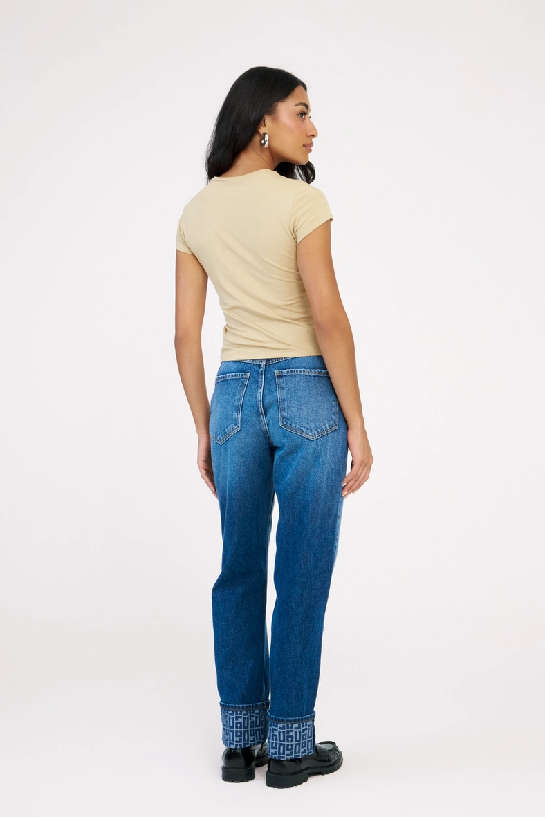 Calça Jeans Feminina Reta Cropped Índigo 2