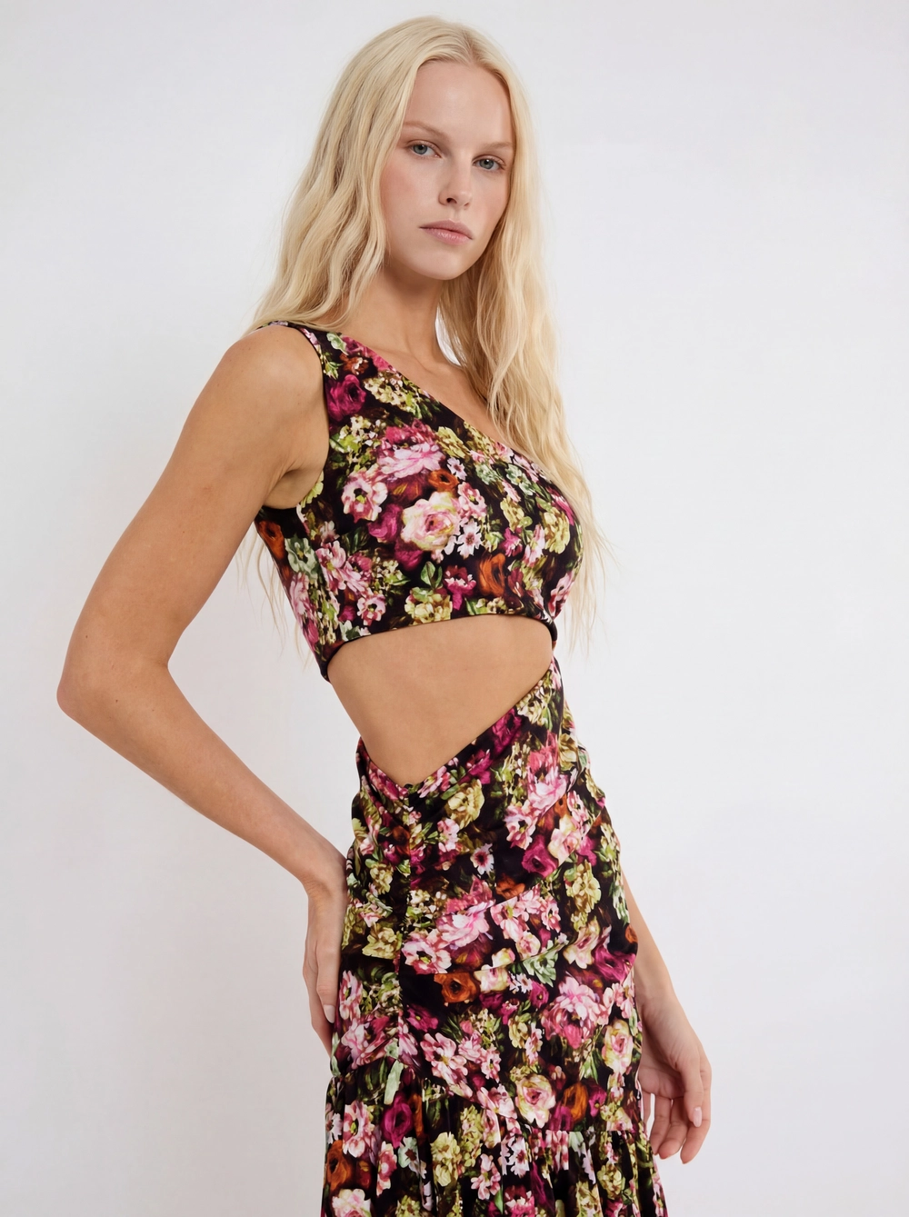 Vestido Longo Slim Godê Estampado Estampados 4