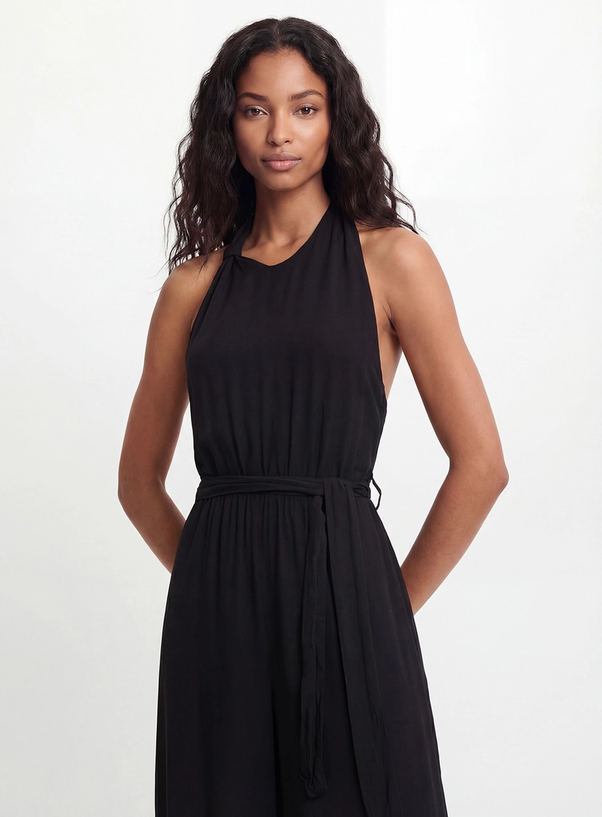 Macacão Feminino Decote Halter - Aladin Preto 4