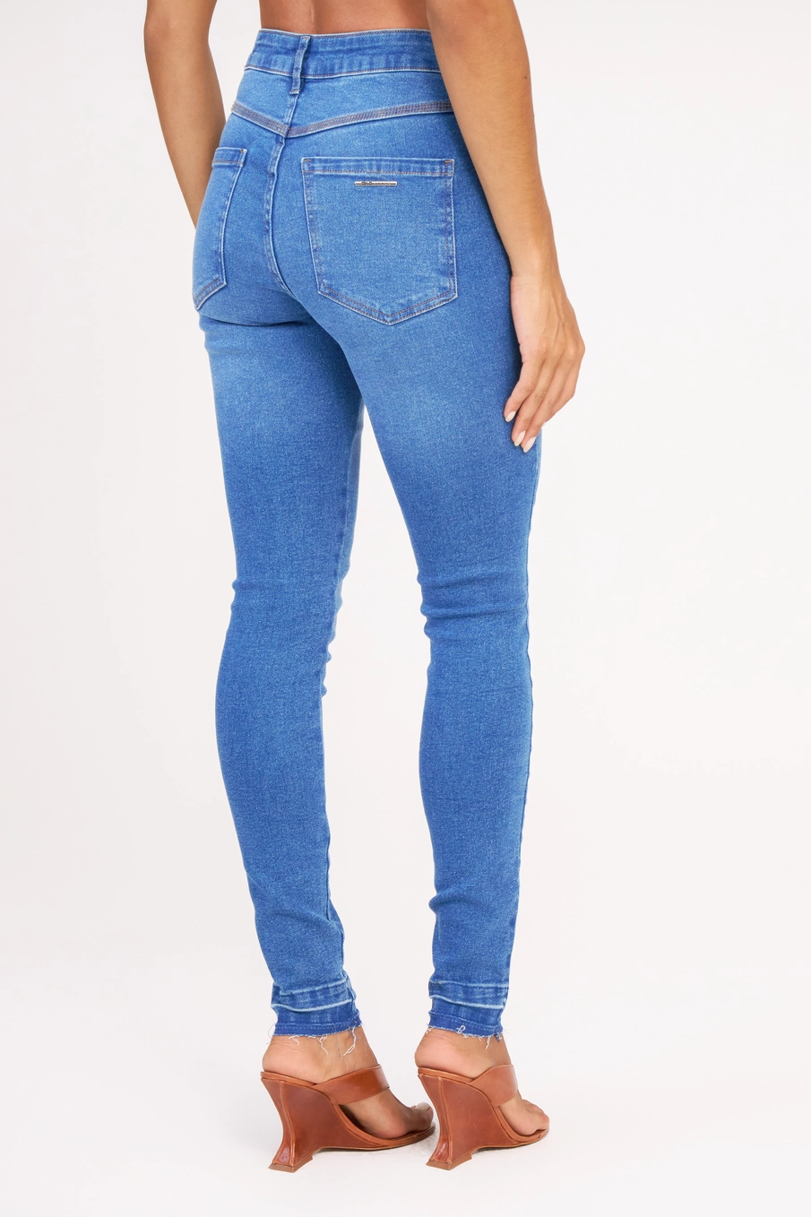 Calça Jeans Feminina Skinny Média Índigo 4