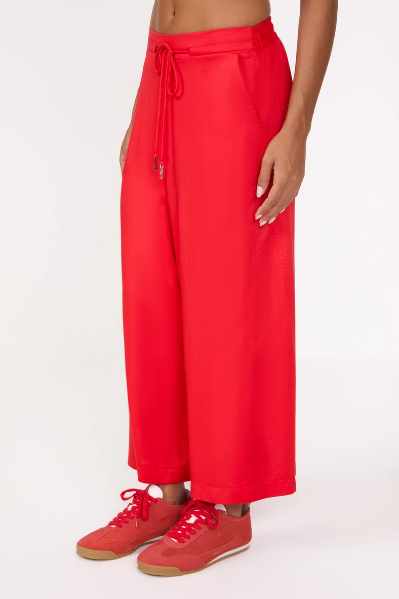 Calça Feminina Pantacourt Cintura Alta Vermelho 3
