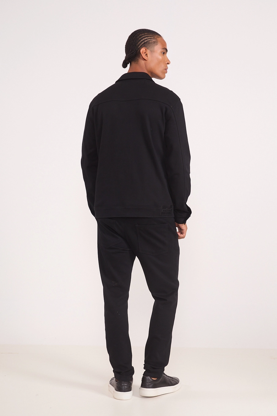 Jaqueta Masculina Com Bolsos Frontais Preto