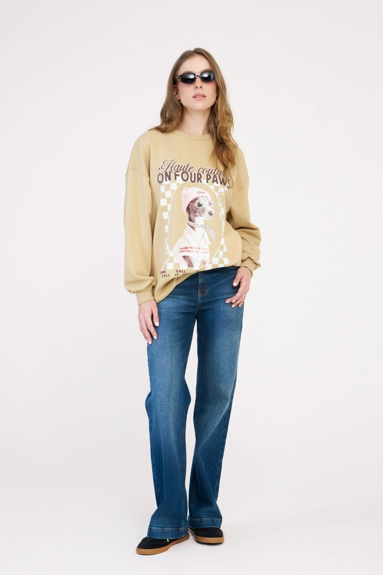 Calça Jeans Feminina Wide Leg Stretch Índigo 1