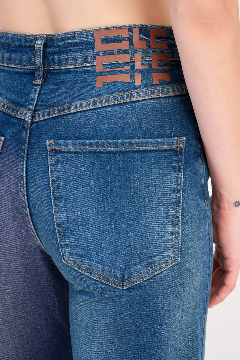 Calça Jeans Feminina Wide Leg Stretch Índigo 5