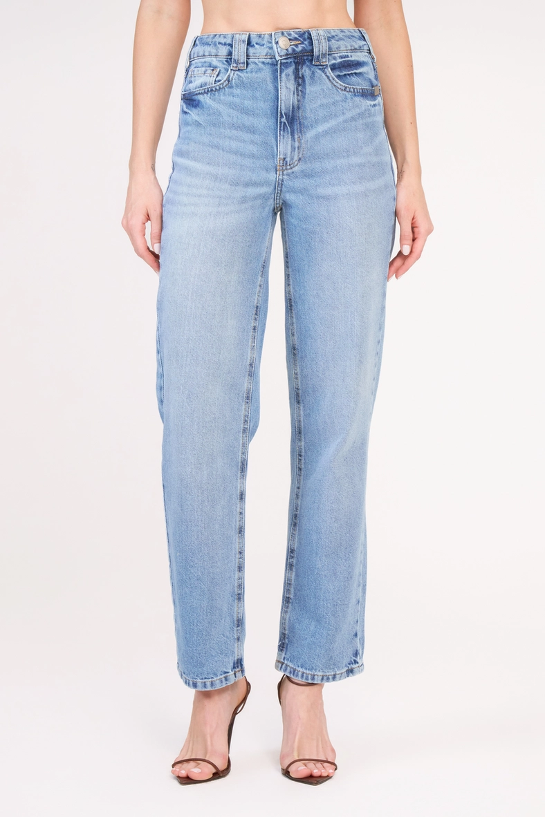 Calça Jeans Feminina Reta Alta Índigo 3