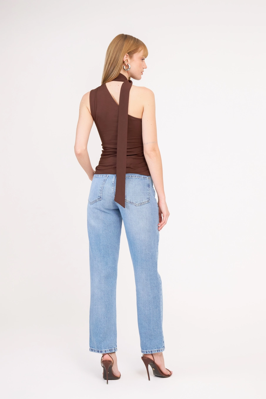 Calça Jeans Feminina Reta Alta Índigo 2